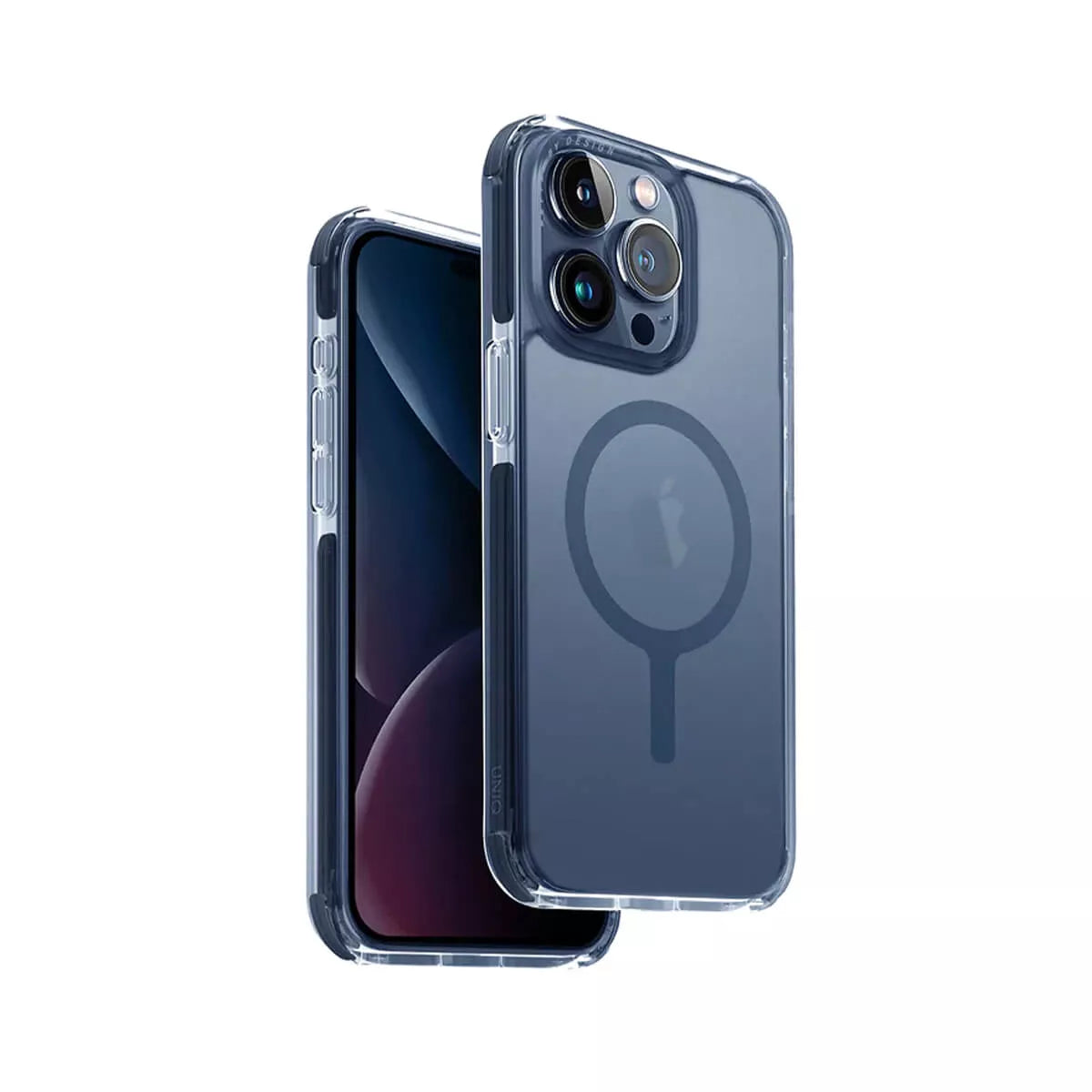 UNIQ | Combat Magsafe Case For Iphone 15 Pro | Smoke Blue UNIQ | Combat Magsafe Case For Iphone 15 Pro | Smoke Blue